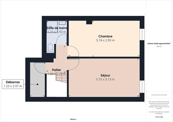 Appartement 3 pièce(s)