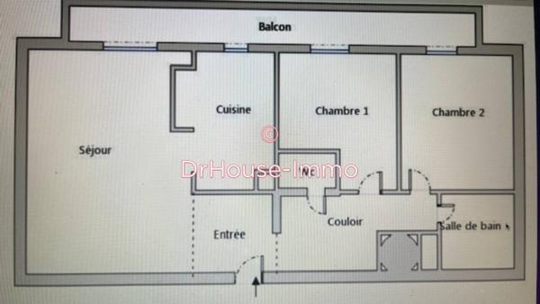Appartement à vendre 3 pièces de 64 m²