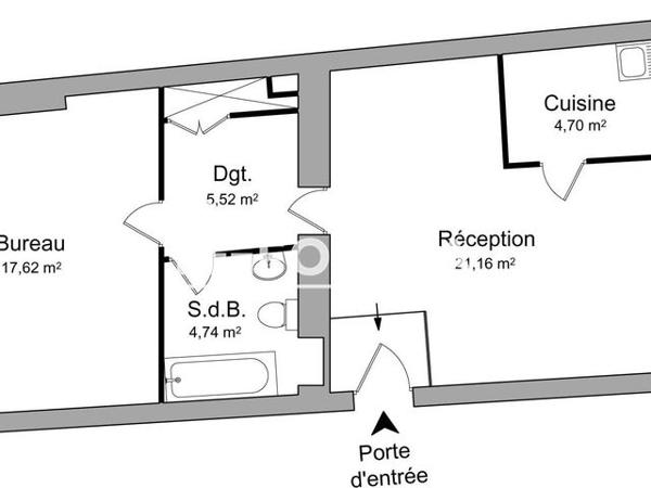 Location Appartement 2 pièces 53.7 m² - 38 RUE BISTOUR Romans-sur-isere 26100