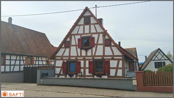 Maison alsacienne rénovée + dépendance + jardin