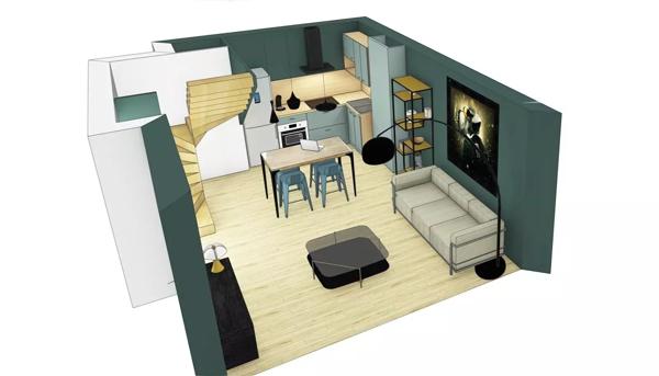 Appartement duplex 2 pièces 40 m²