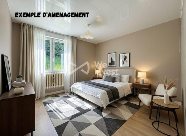 Appartement T3 à rénover avec jardin – Réhon, Cité Beauséjour