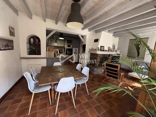 Maison de ville avec jardin et garage