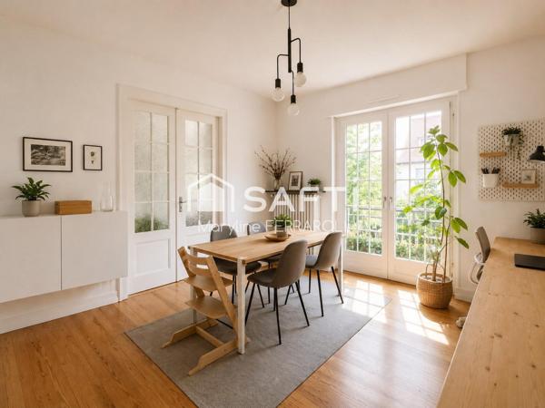 Neudorf, rue de Bâle, F4 traversant, veranda