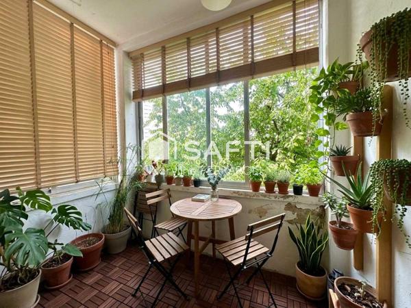 Neudorf, rue de Bâle, F4 traversant, veranda