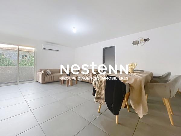 Pia : bel appartement T4 de 87,5 m² loué, avec terrasse et 2 places de parking