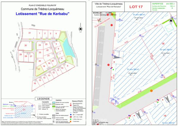 Terrain à bâtir 500 m² à Trédrez-Locquémeau 22300
