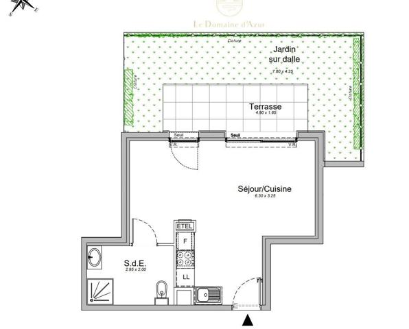 Appartement 1 pièce de 32 m² à Saint-Laurent-du-Var (06700)
