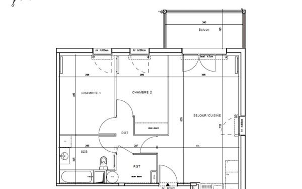 Appartement à vendre    3 pièces •  Dax