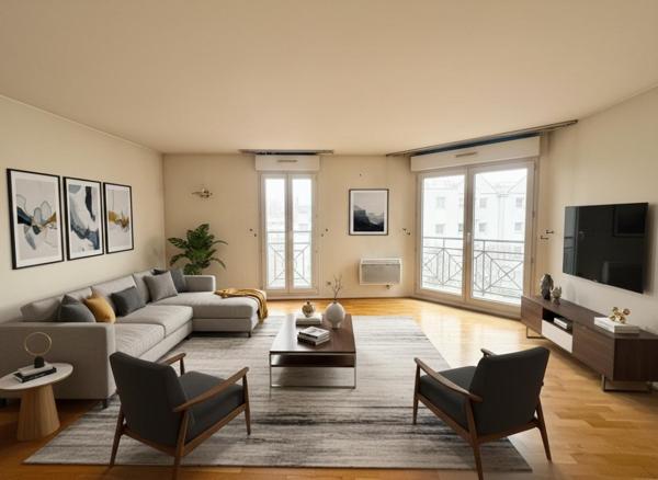 Appartement trois pièces lumineux avec balcon et box à Bondy Proche RER E