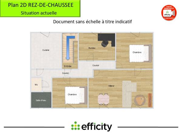 Appartement 3 pièces - 78 m² Exclusivité efficity