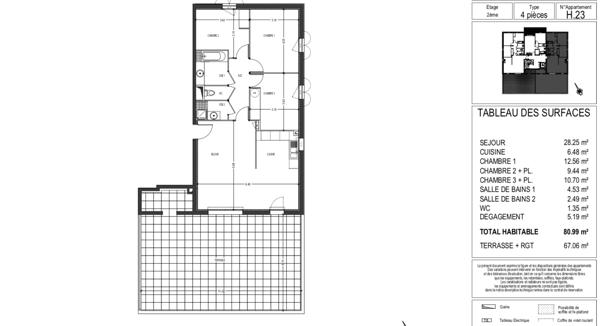 A vendre en exclusivité un ppartement de 4 pièces à vendre à Marseille - Quartier CHATEAU-GOMBERT
