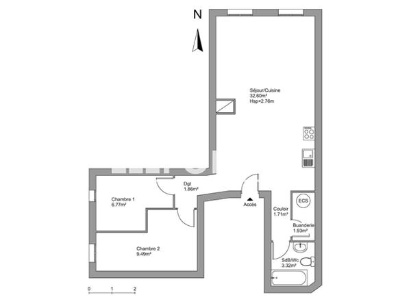 Location Appartement 2 pièces 57.68 m² - 6 PLACE DE LA MAIRIE Gareoult 83136
