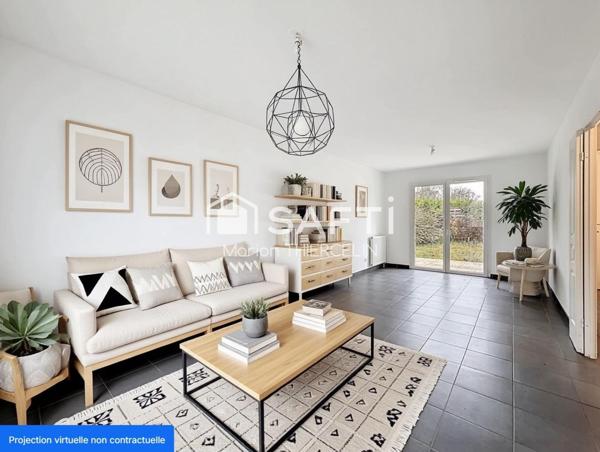 Maison 4 pièces avec garage attenant située dans un cadre privilégié