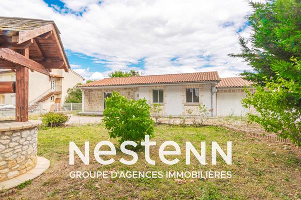 Gaillac maison 4 pièces 3 chambres plain-pied 102 m2 habitables jardin et garages