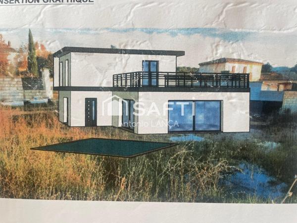 TERRAIN À BÂTIR DE 1200m2 AU CALME - AVEC PERMIS OBTENU