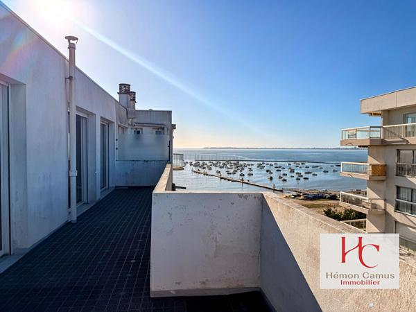 Appartement dernier étage avec terrasse vue mer - marché Pornichet,  
Pornichet 44380