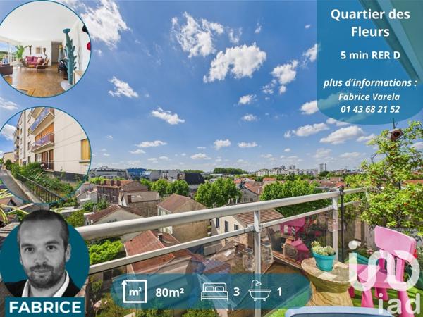 Appartement à vendre 4 pièces 80 m² Alfortville