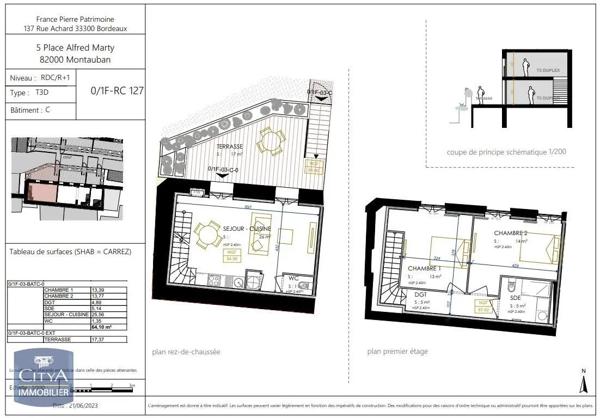 Appartement à louer 3 pièces 64.1m² Montauban (82000)
