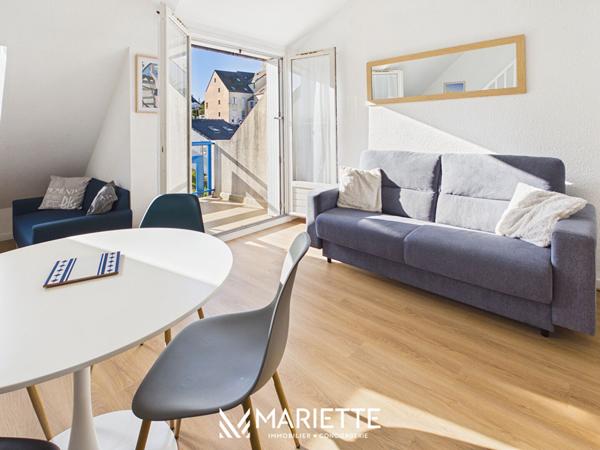 À LOUER À L'ANNÉE ? T1 BIS MEUBLÉ AVEC BALCON ? SECTEUR DES SABLES BLANCS, CONCARNEAU , Concarneau