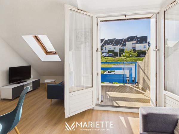 À LOUER À L'ANNÉE ? T1 BIS MEUBLÉ AVEC BALCON ? SECTEUR DES SABLES BLANCS, CONCARNEAU , Concarneau