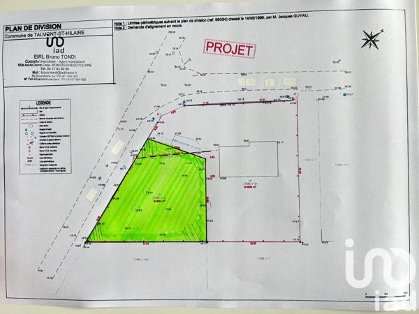 Terrain à vendre 564 m² Talmont-Saint-Hilaire
