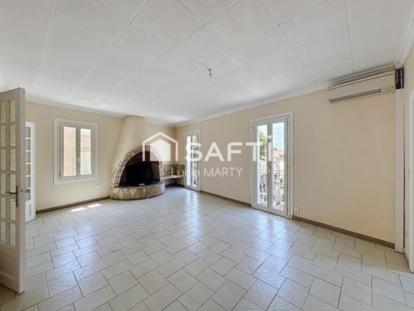 Centre de Sérignan – Duplex T4 avec grenier aménageable de 59 m² – Dernier étage – Fort potentiel