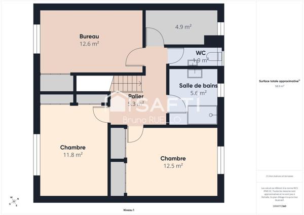 Maison 3 chambres, avec jardin et garage à Elne (66200)