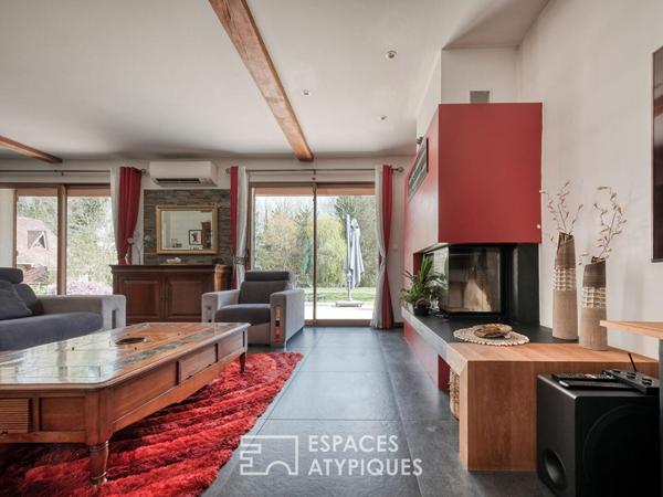 Élégante maison béarnaise et sa dépendance au coeur d’un parc paysager