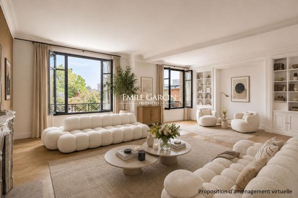 A vendre - Appartement familial - Neuilly sur Seine - Vue dégagée - 4 chambres - 240 m2
