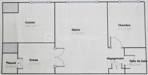 Appartement de 44 m²