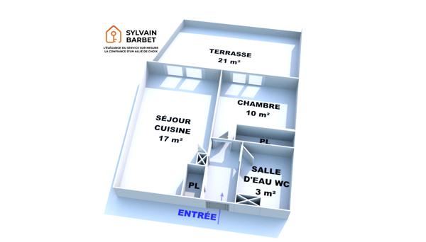 Appartement à vendre 2 pièces 33,6 m² La Garde