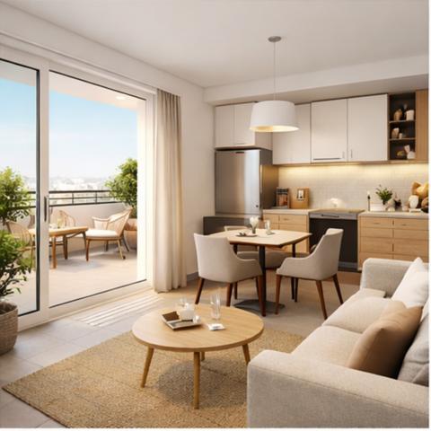 Appartement 2 pièces - 38 m²