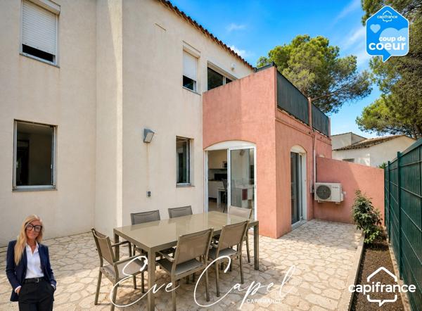 Appartement à vendre 3 pièces LE CAP D'AGDE (34), Rez de jardin, Secteur pinede proche tennis et village naturiste, 2 chambres + Parking