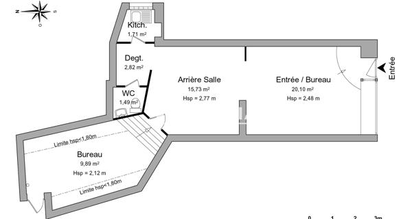 Location Local commercial 1 pièce 41.84 m² - Groslay 95410