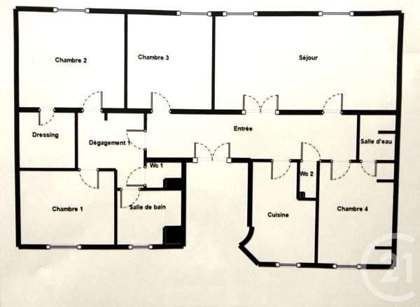 Appartement F6 à vendre  6 pièces - 137,23 m2 VINCENNES - 94