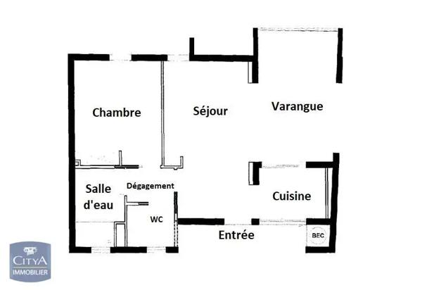Appartement à vendre 2 pièces 43.02m²