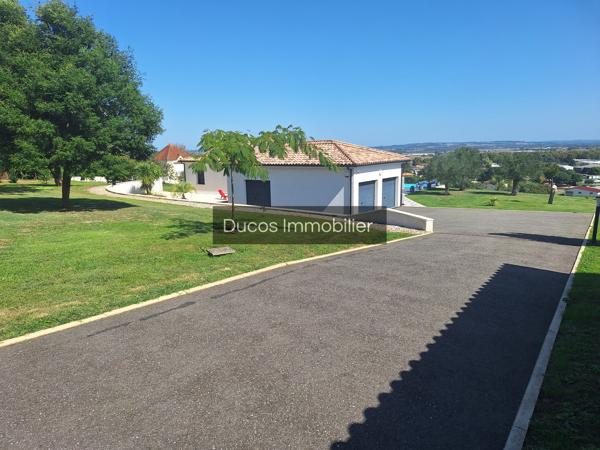 Maison contemporaine cocooning avec piscine – Vue paronamique – À 18 min de Marmande, 1 H de Bordeaux