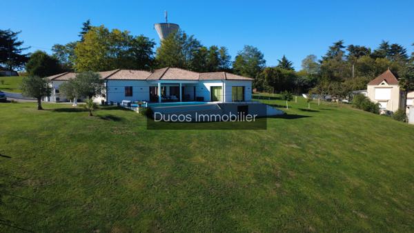 Maison contemporaine cocooning avec piscine – Vue paronamique – À 18 min de Marmande, 1 H de Bordeaux