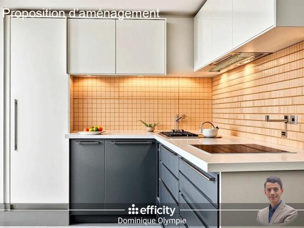 Appartement 2 pièces - 27 m² Exclusivité efficity