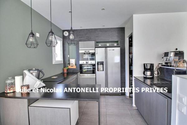 Maison 147m² habitables, 4 chambres dont un studio indépendant, piscine et spa