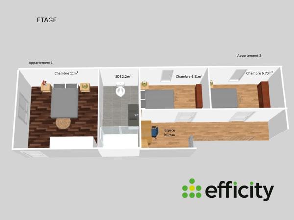 Maison 5 pièces - 115 m² Exclusivité efficity