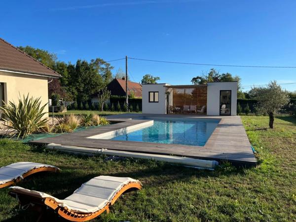 Magnifique maison contemporaine de plain-pied – 130 m² – 2018 – Terrain 7 400 m² avec piscine