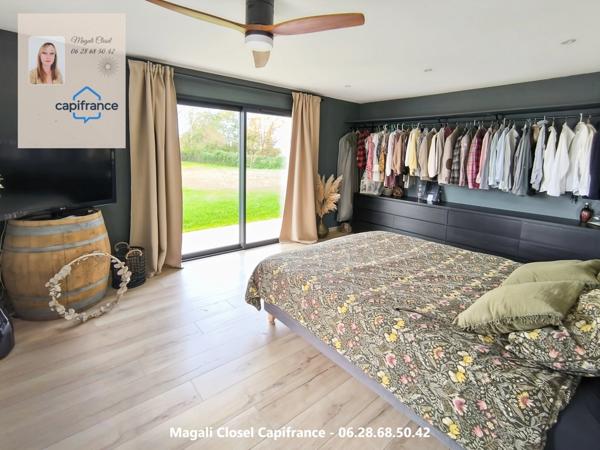 Magnifique maison contemporaine de plain-pied – 130 m² – 2018 – Terrain 7 400 m² avec piscine