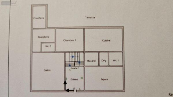 Maison de ville à vendre à Guécélard dans la Sarthe (72230), ref : HB-1685