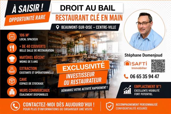 RESTAURANT CLÉ EN MAIN – EMPLACEMENT N°1