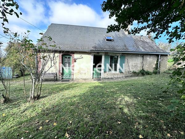 Charmante maison de campagne de 65.57 m² à vendre avec dépendance et beau terrain arboré à Flée (72500)