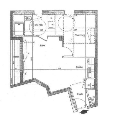 Appartement 2 pièces                                        - 44700 Orvault Réf : 11945