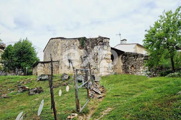 Terrain arboré avec bâti à réhabiliter – Projet de maison individuelle – Rare à la vente