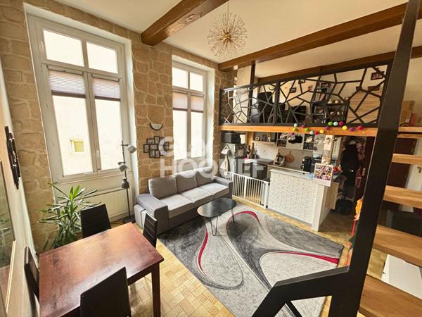 Canut T4bis 103m² dernier étage Coeur Croix rousse